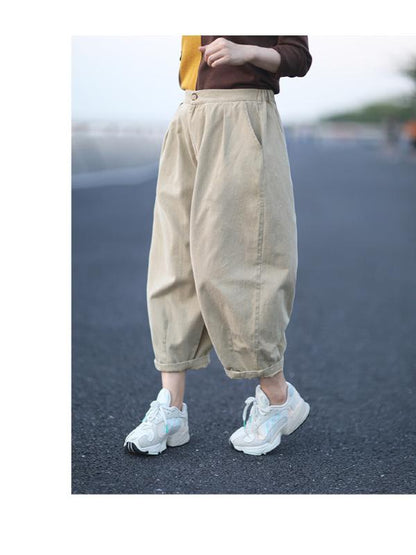 LOOSE WIDE-LEG BLOOMERS