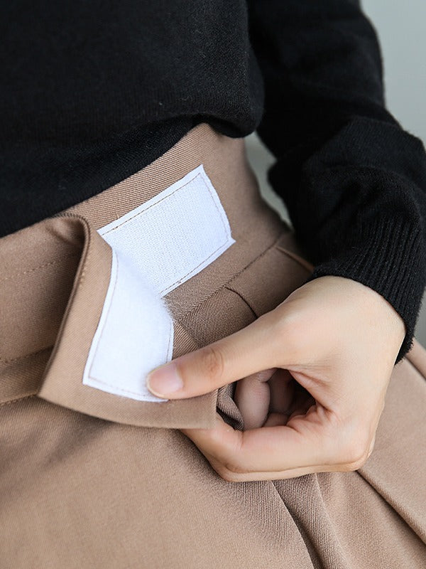 LOOSE WIDE-LEG HIGH-WAIST SUIT PANTS