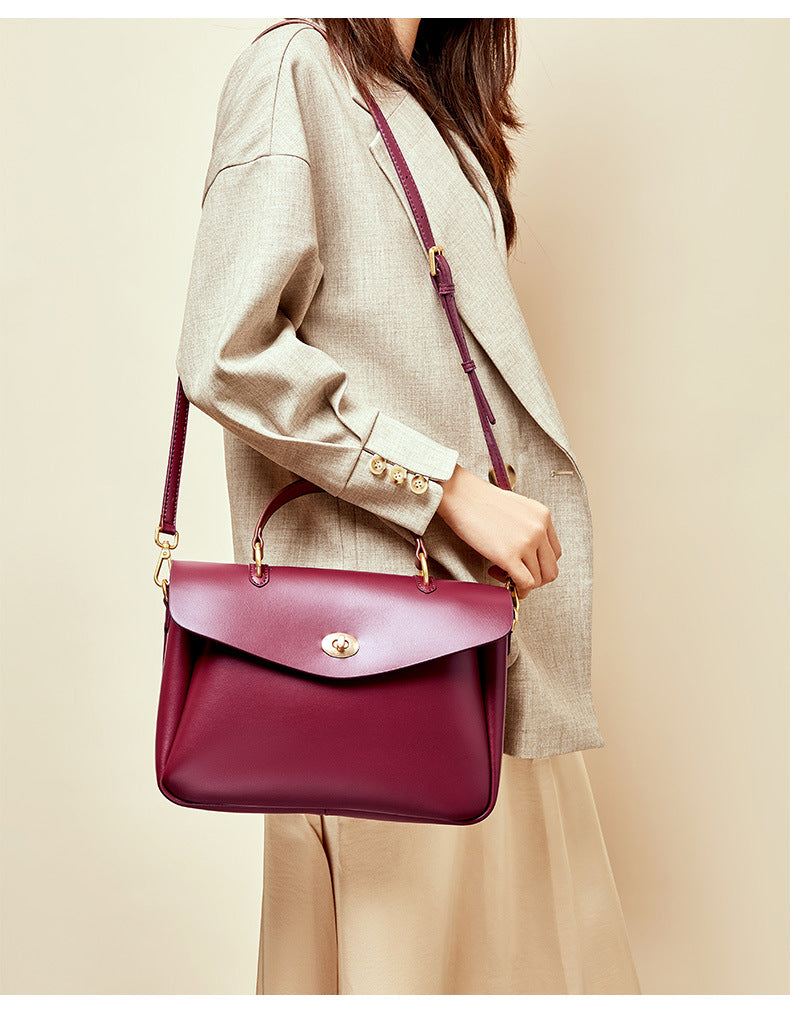 stylish and simple with one shoulder slant satchel