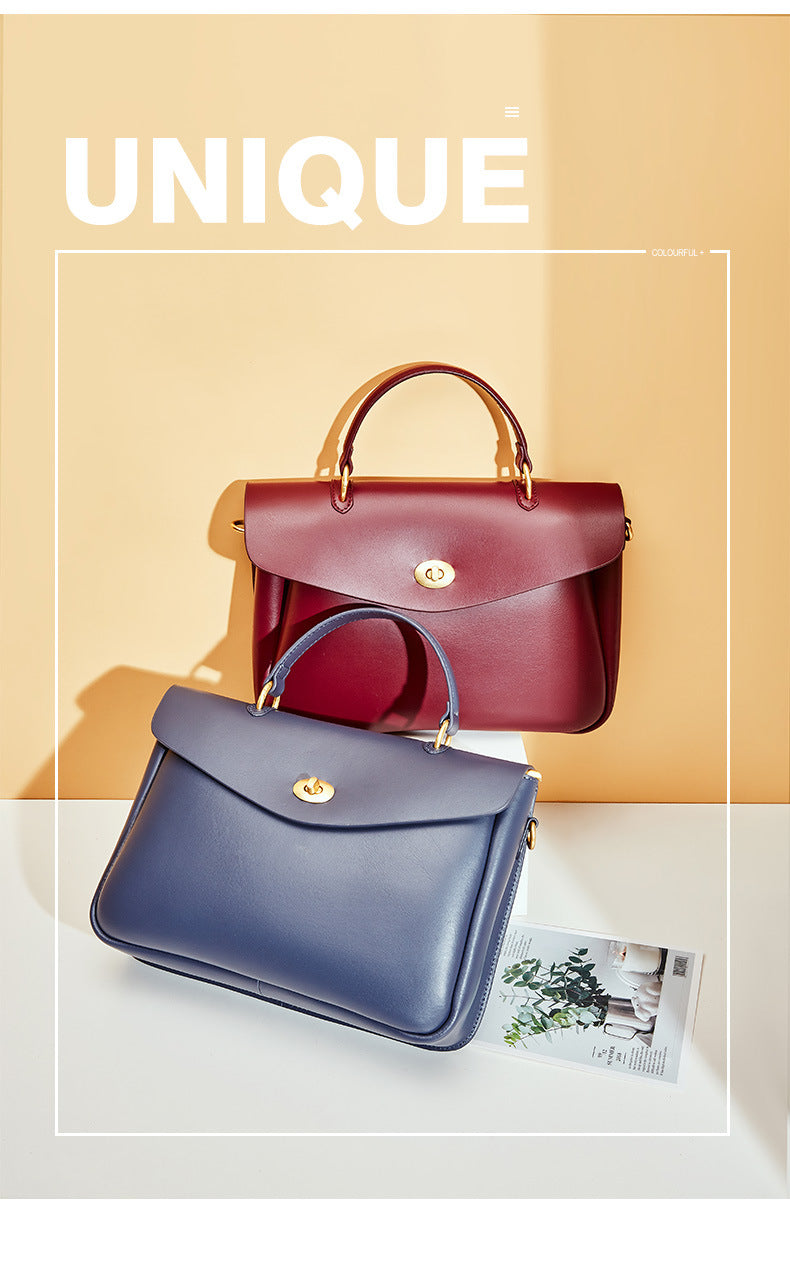 stylish and simple with one shoulder slant satchel