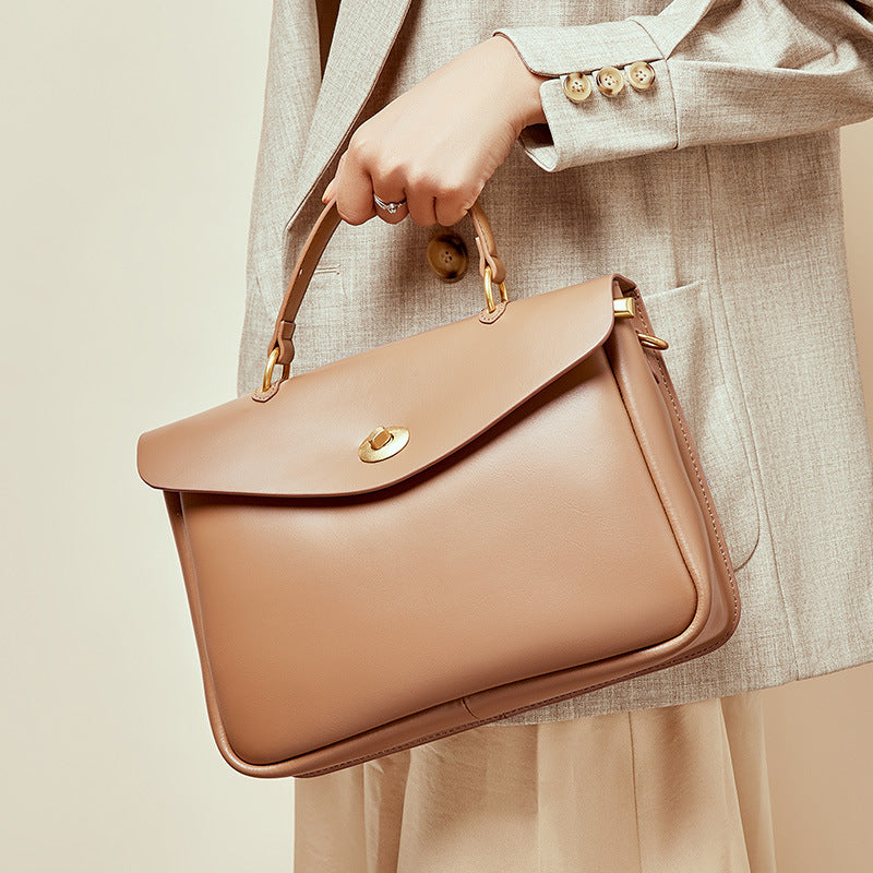 stylish and simple with one shoulder slant satchel