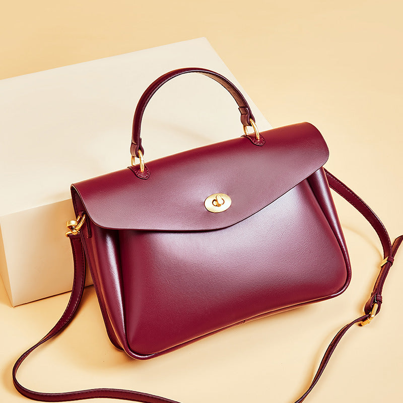 stylish and simple with one shoulder slant satchel