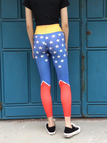 Star Printed Elasticity Leggings