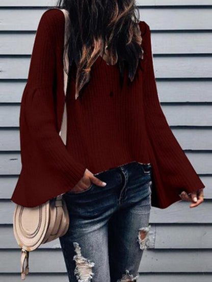 Loose 4 Colors Long Sleeves Sweater Tops