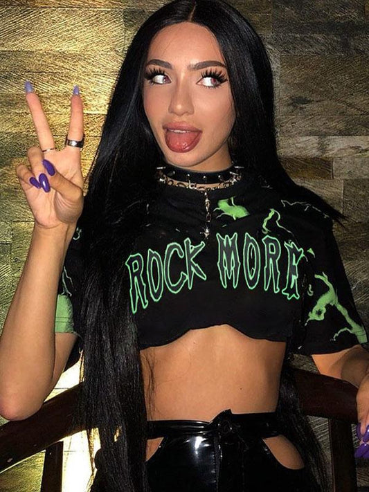 Fashion Leisure Printed Short T-Shirt