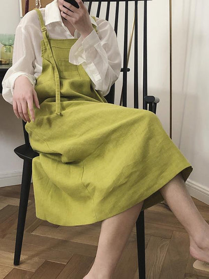 Casual Linen Slip Dress
