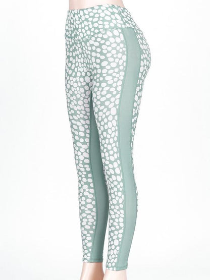 Polka-dot Printed Tank&Leggings Sports Suits