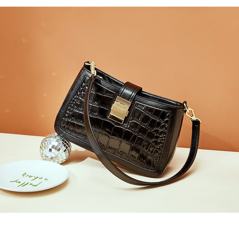 Cowskin Crocodile Handbag
