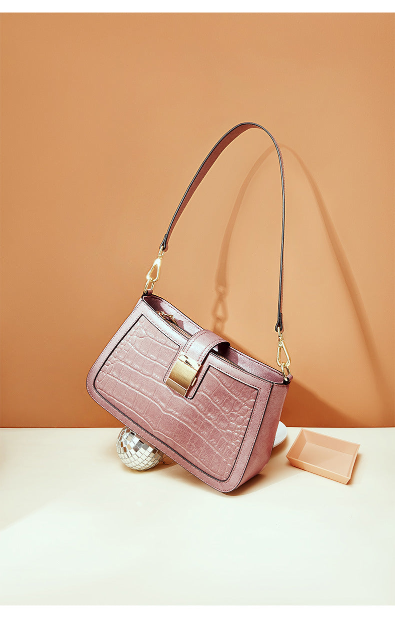 Cowskin Crocodile Handbag