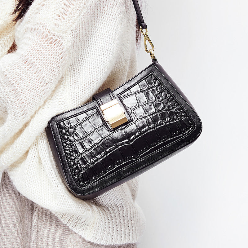 Cowskin Crocodile Handbag