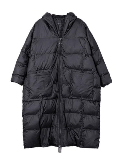 Solid Split-joint Zipper Cotton-padded Outwears