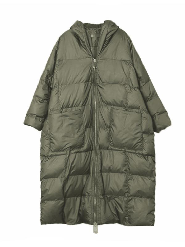 Solid Split-joint Zipper Cotton-padded Outwears