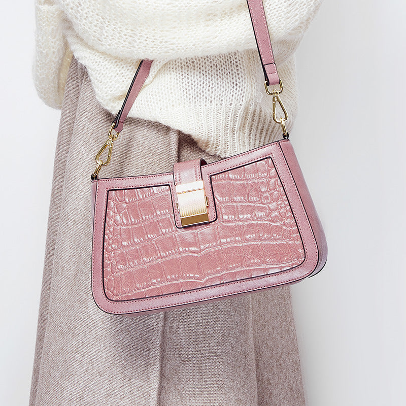 Cowskin Crocodile Handbag