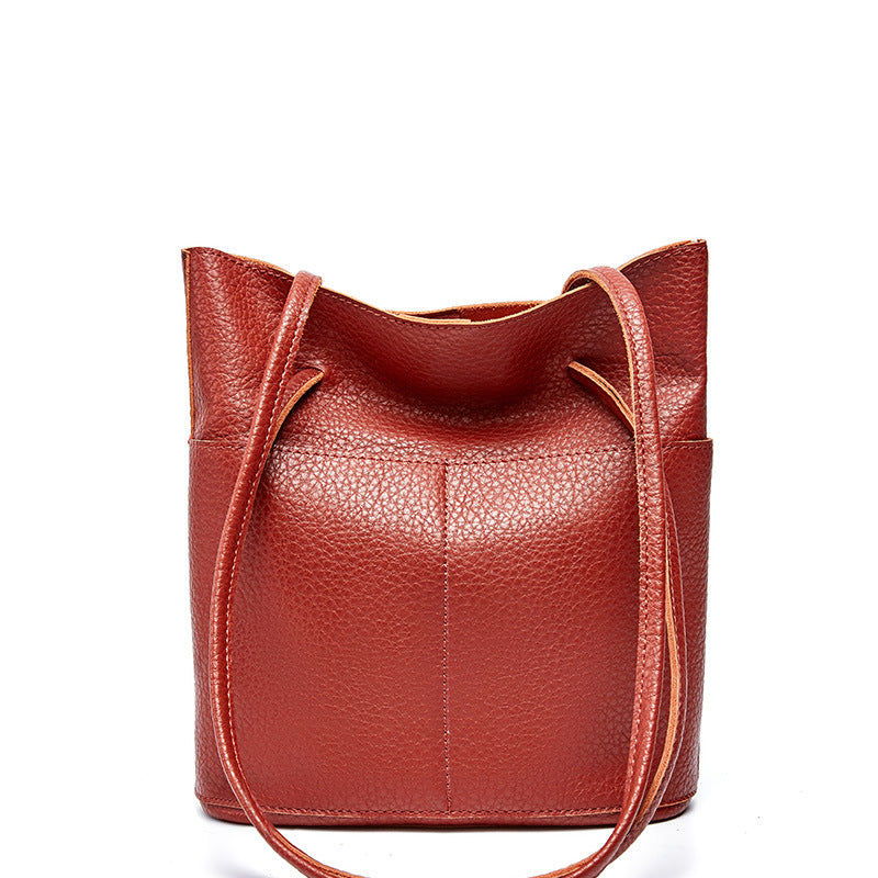 cowhide fashion single-shoulder bag