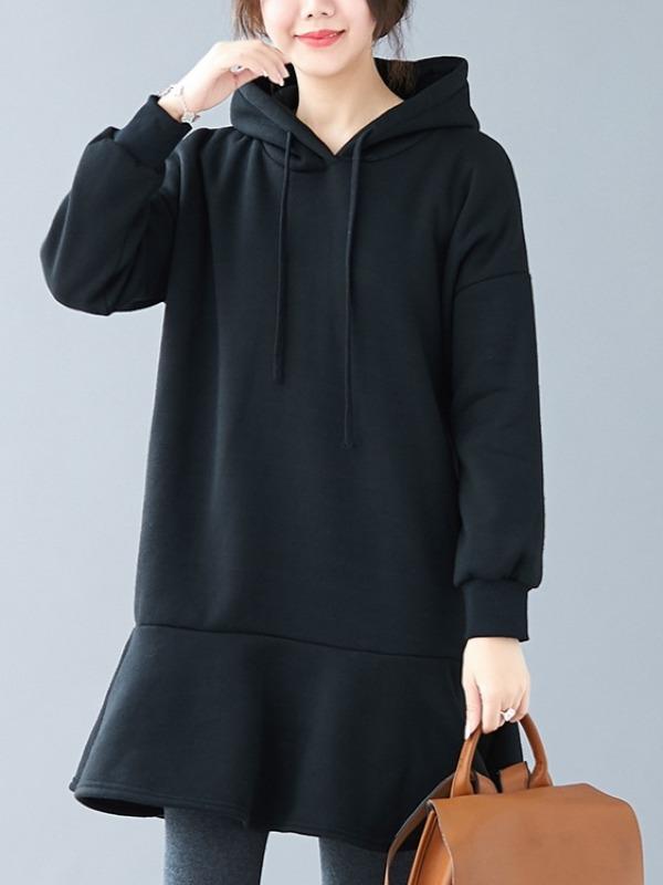 Loose Split-joint Sweatshirt Dress