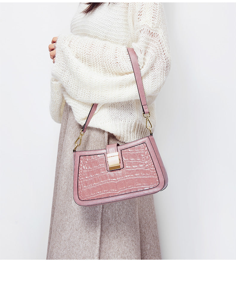 Cowskin Crocodile Handbag