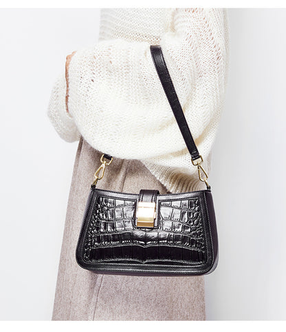 Cowskin Crocodile Handbag