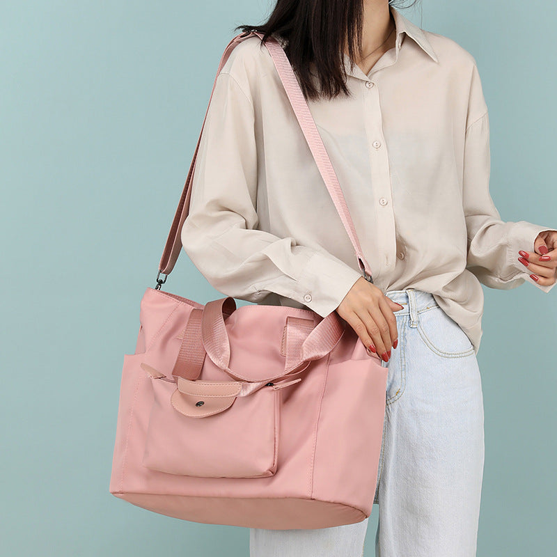 Korean version of fashionable, simple and versatile portable cross bag 2019 new waterproof oxford nylon cloth large capacity shoulder bag