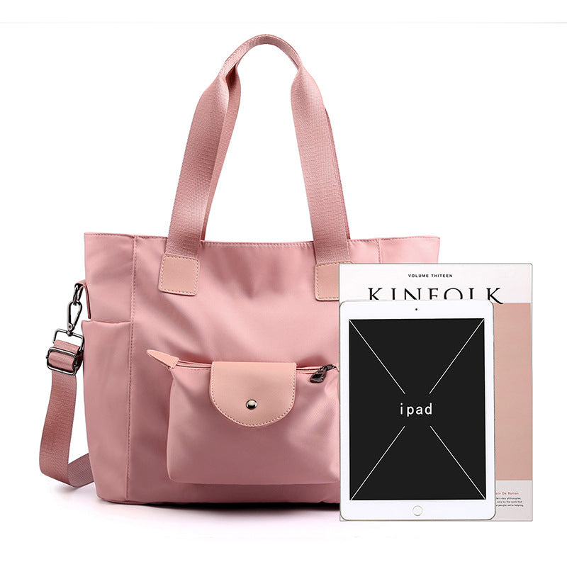 Korean version of fashionable, simple and versatile portable cross bag 2019 new waterproof oxford nylon cloth large capacity shoulder bag