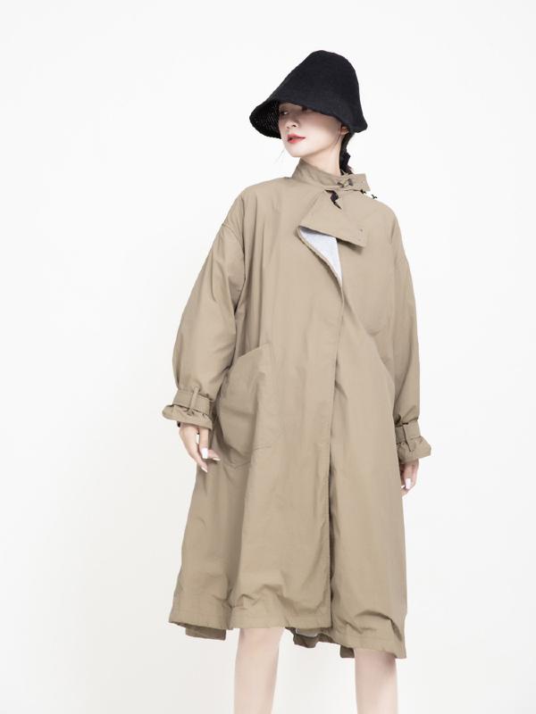 Vintage Cropped Two-sides Wear Windbreaker