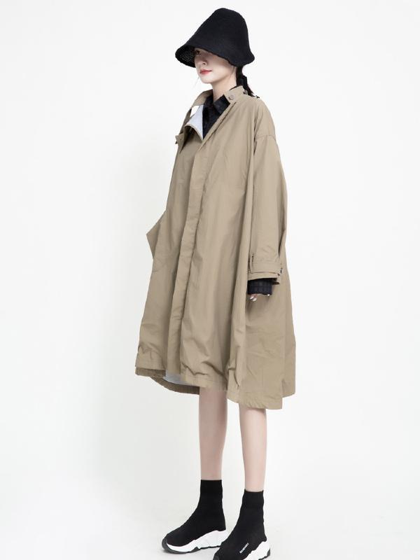 Vintage Cropped Two-sides Wear Windbreaker