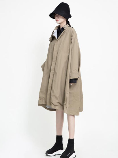 Vintage Cropped Two-sides Wear Windbreaker