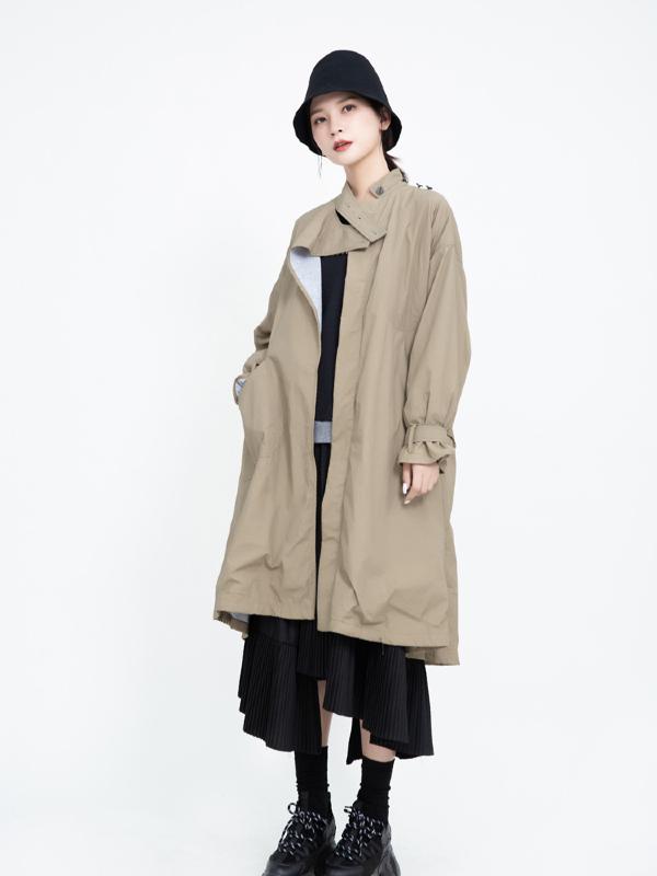 Vintage Cropped Two-sides Wear Windbreaker