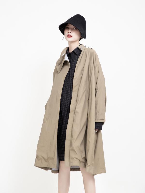 Vintage Cropped Two-sides Wear Windbreaker