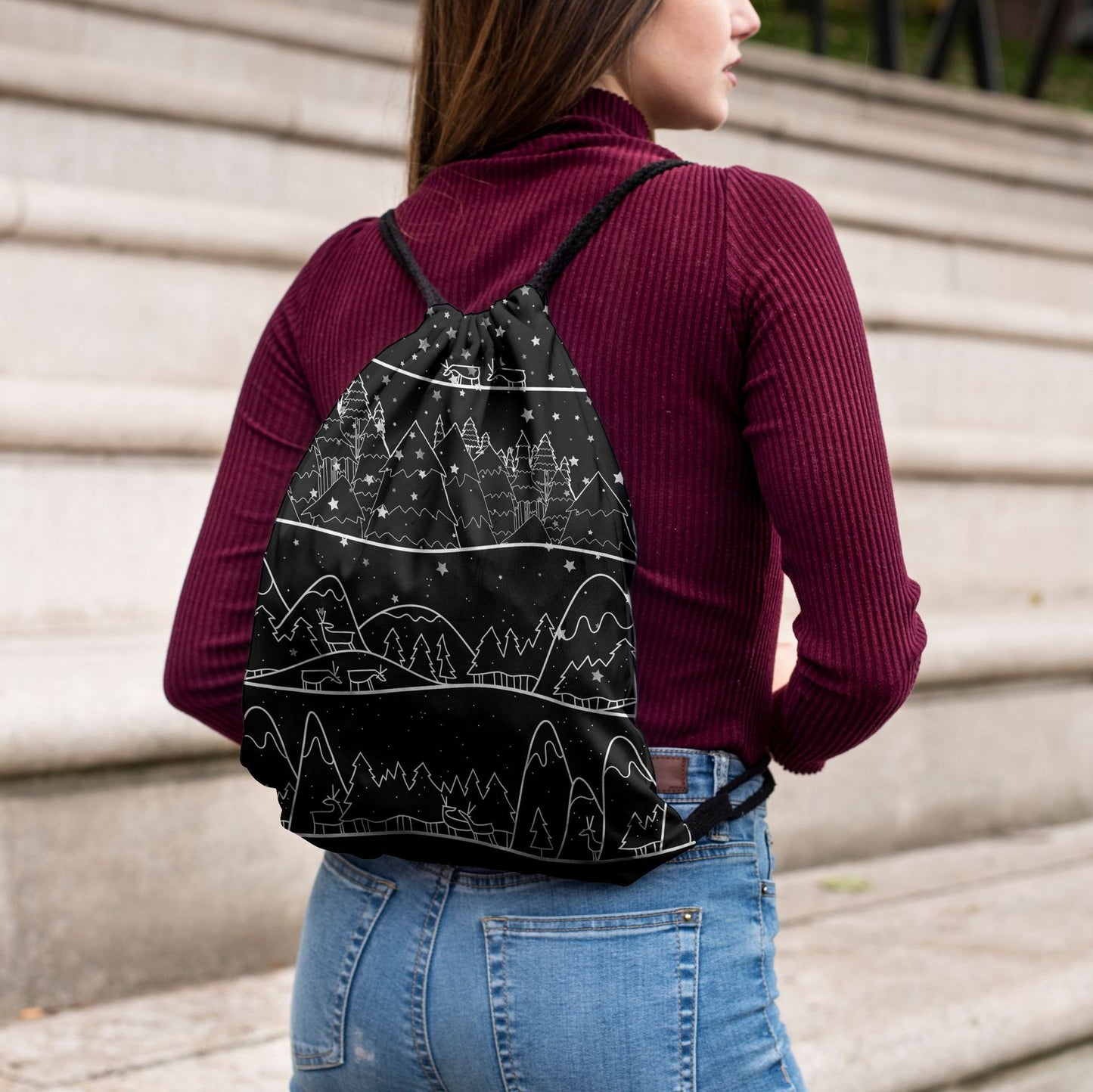3D digital printed bag backpack