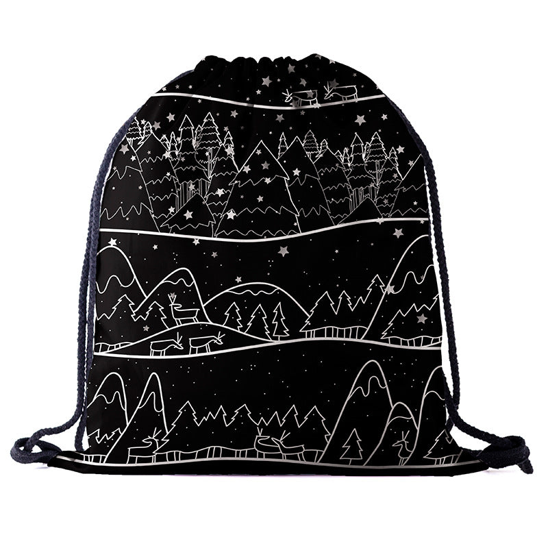 3D digital printed bag backpack