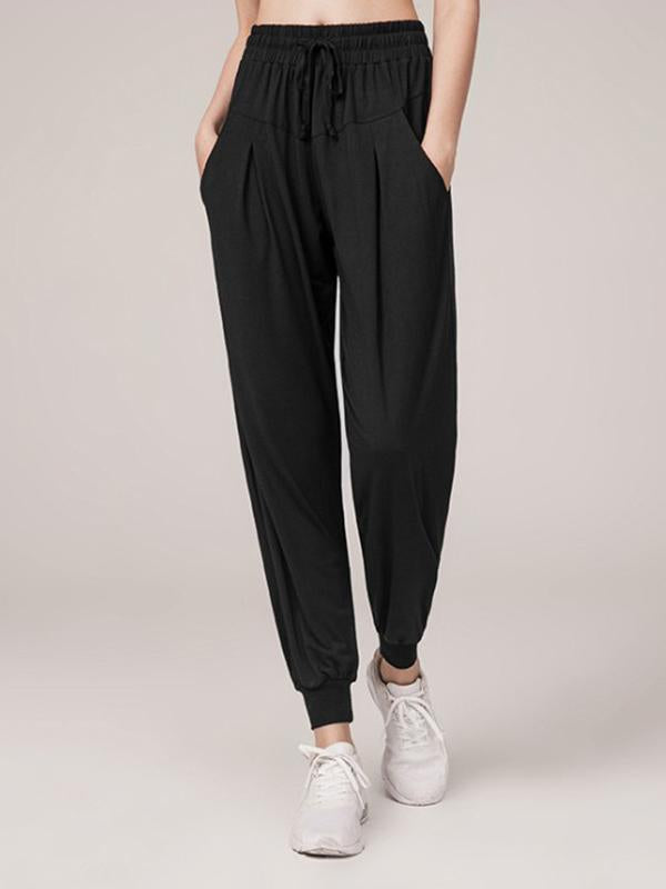 Leisure Solid Loose Athletic Pants