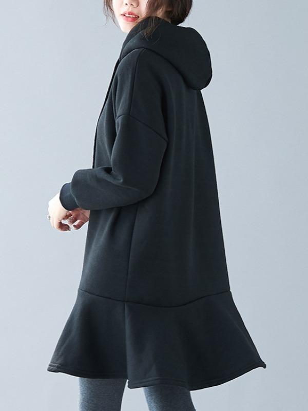 Loose Split-joint Sweatshirt Dress