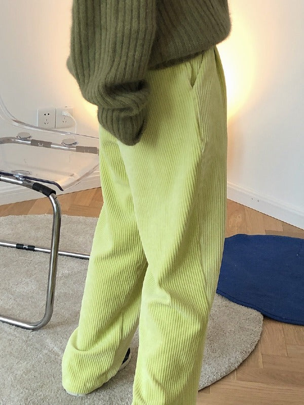 LOOSE PLAIN EMPIRE CASUAL PANTS