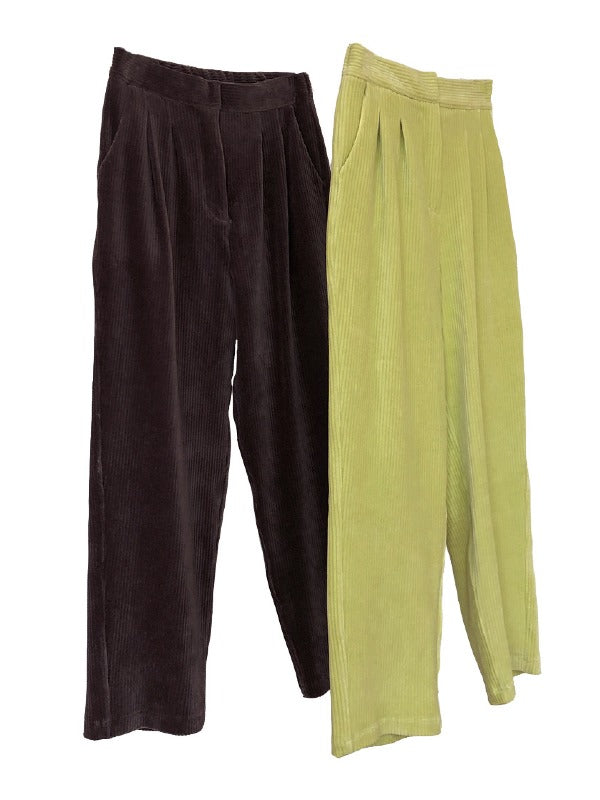 LOOSE PLAIN EMPIRE CASUAL PANTS