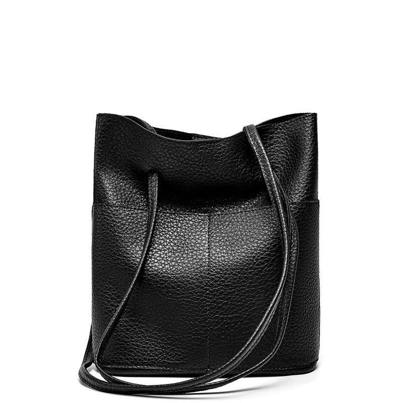 cowhide fashion single-shoulder bag