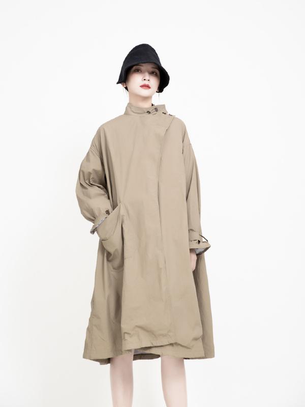 Vintage Cropped Two-sides Wear Windbreaker