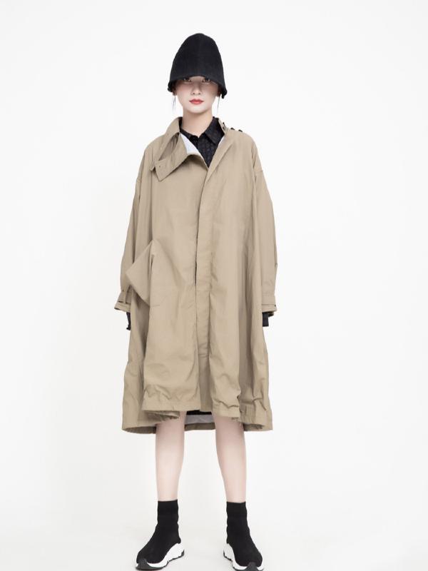 Vintage Cropped Two-sides Wear Windbreaker