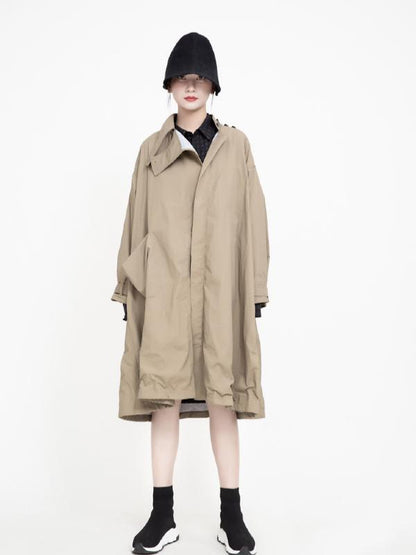 Vintage Cropped Two-sides Wear Windbreaker