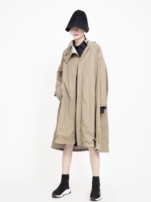 Vintage Cropped Two-sides Wear Windbreaker