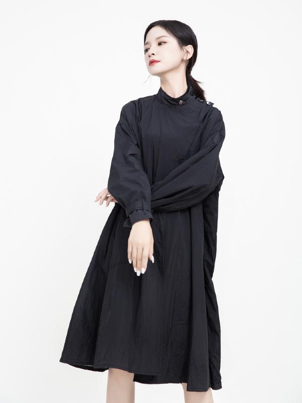 Vintage Cropped Two-sides Wear Windbreaker