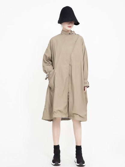 Vintage Cropped Two-sides Wear Windbreaker