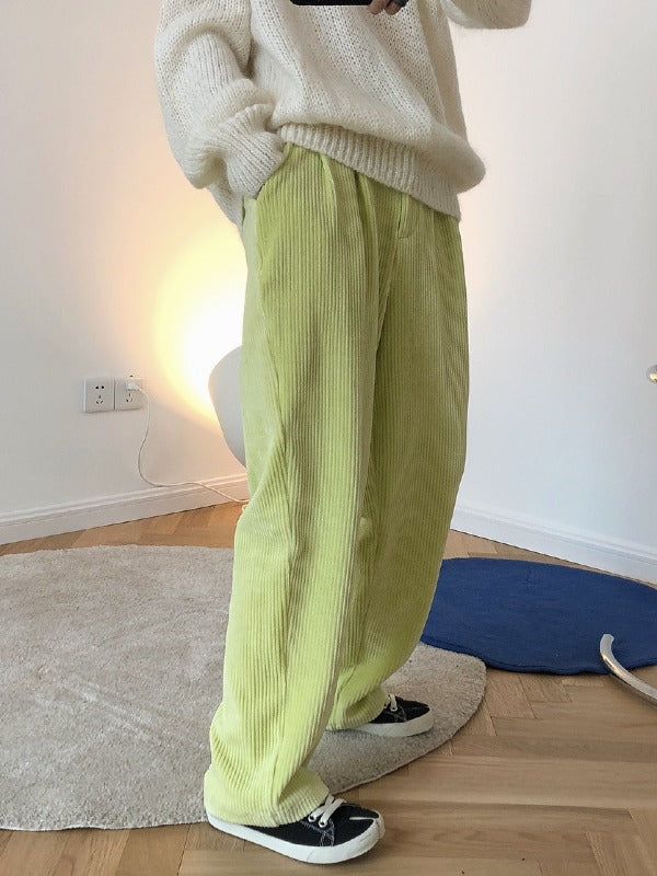 LOOSE PLAIN EMPIRE CASUAL PANTS