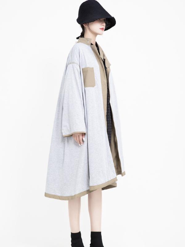 Vintage Cropped Two-sides Wear Windbreaker