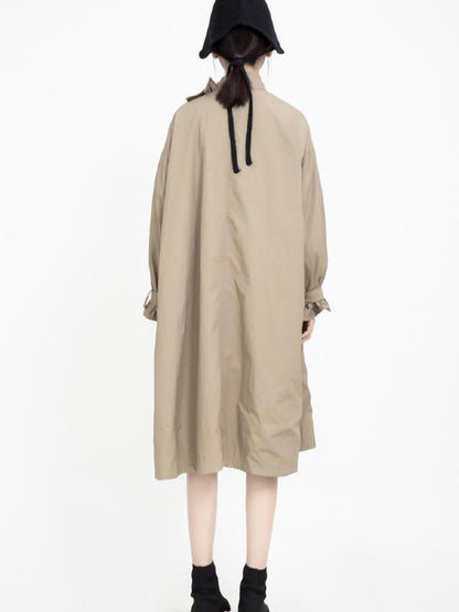 Vintage Cropped Two-sides Wear Windbreaker