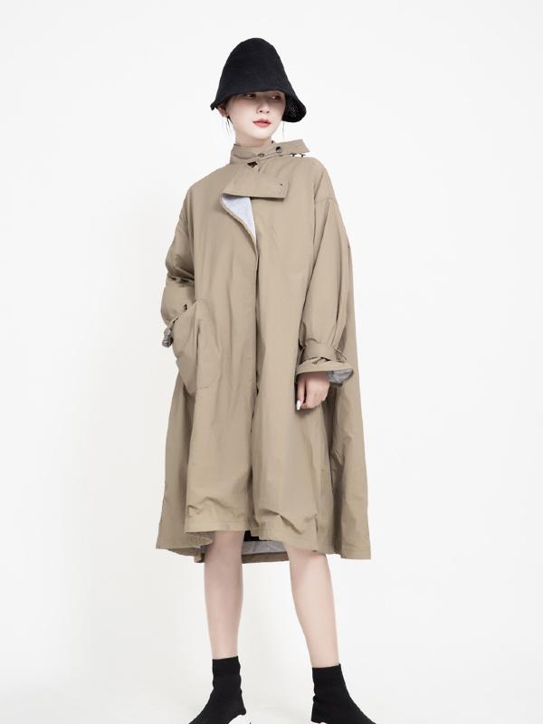 Vintage Cropped Two-sides Wear Windbreaker