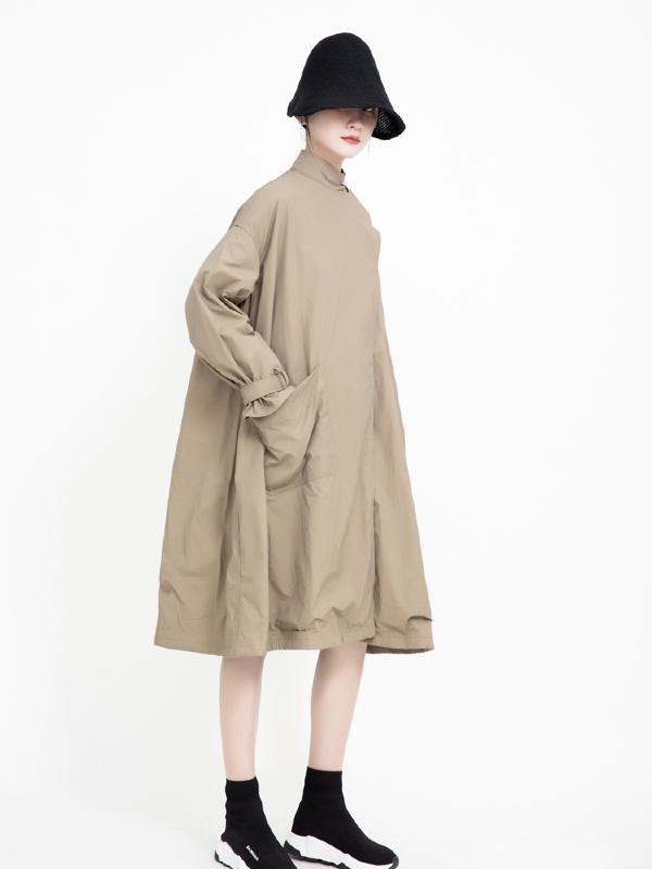 Vintage Cropped Two-sides Wear Windbreaker