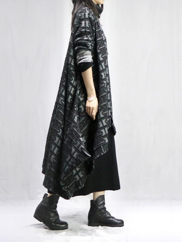 Vintage Printed Cape Outwears