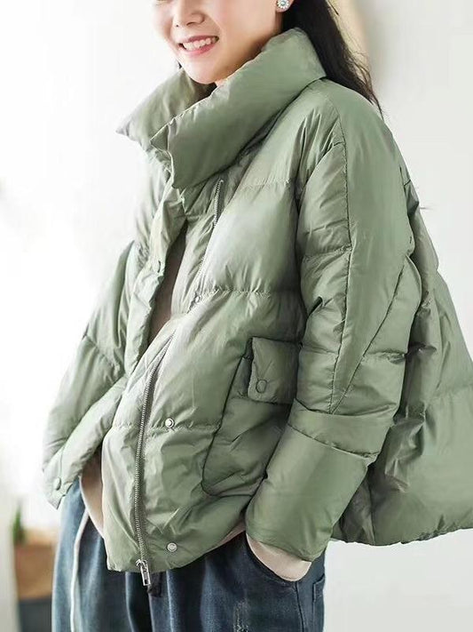 Plain Lightweight Down Coat