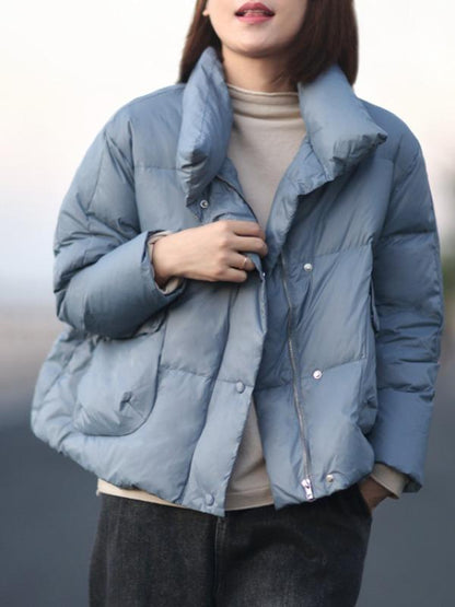 Plain Lightweight Down Coat