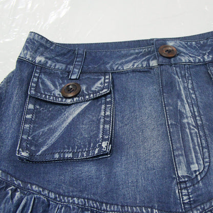 Skirt retro Embroidered Denim Skirt